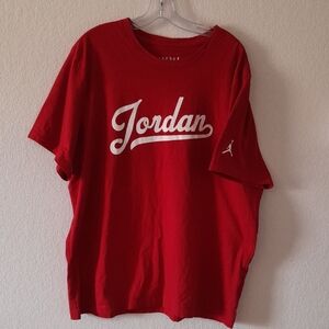 Jordan Bold Red Short Sleeve Tee